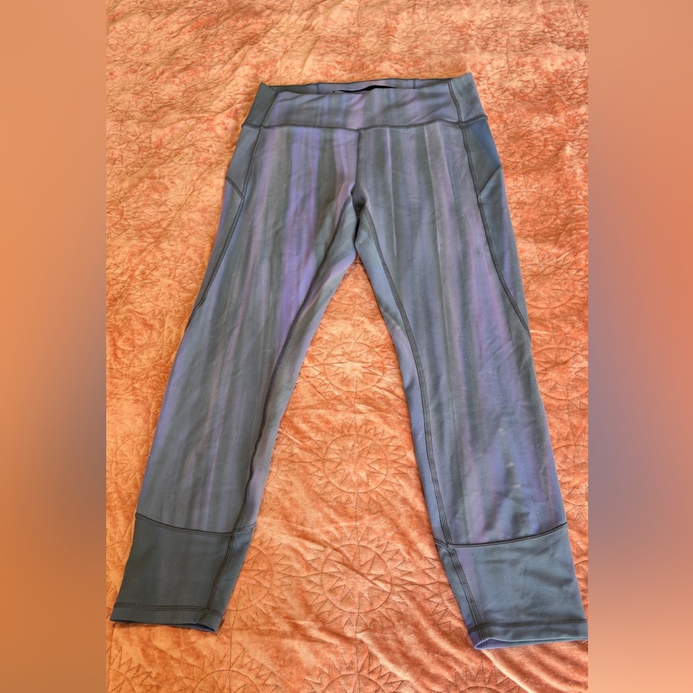 Lululemon Wunder Under Capri Leggings Iridescent Multi Purple Gray Size 10 24โ
